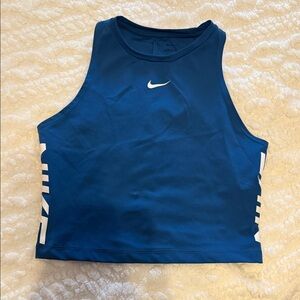 Nike Navy Blue Athletic Crop Top